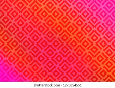 Light Pink, Yellow vector template with sticks, squares. Modern geometric abstract illustration with lines, squares. Pattern for ads, posters, banners.