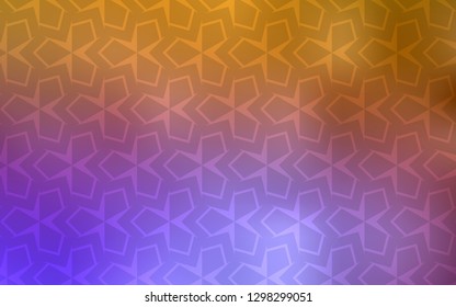 Light Pink, Yellow vector template with rhombus. Beautiful illustration with rectangles and squares. The template can be used as a background.