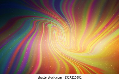 Light Pink, Yellow vector template with space stars. Shining illustration with sky stars on abstract template. Smart design for your business advert.