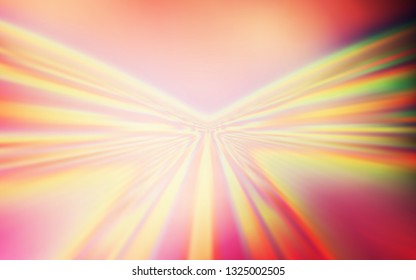 Light Pink, Yellow vector template with bent lines. A sample with colorful lines, shapes. Abstract design for your web site.