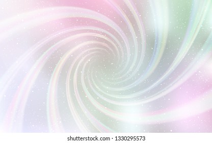 Light Pink, Yellow vector template with space stars. Glitter abstract illustration with colorful cosmic stars. Template for cosmic backgrounds.