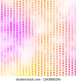 Light Pink, Yellow vector template with rectangles. Illustration with a set of gradient rectangles. Pattern for commercials, ads.
