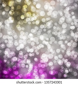 Light Pink, Yellow vector template with circles. Abstract colorful disks on simple gradient background. Pattern for wallpapers, curtains.