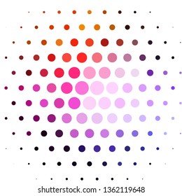 Light Pink, Yellow vector template with circles. Abstract colorful disks on simple gradient background. Design for your commercials.