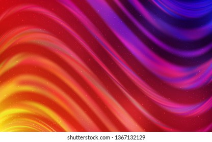 Light Pink, Yellow vector template with space stars. Space stars on blurred abstract background with gradient. Smart design for your business advert.