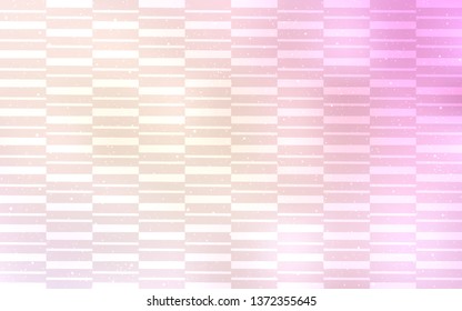 Light Pink, Yellow vector template with repeated sticks. Colorful shining illustration with lines on abstract template. Smart design for your business advert.