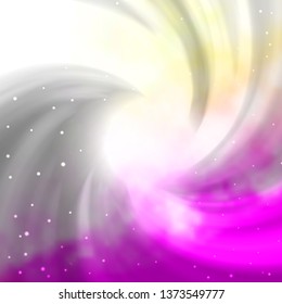 Light Pink, Yellow vector template with neon stars. Colorful illustration with abstract gradient stars. Pattern for websites, landing pages.
