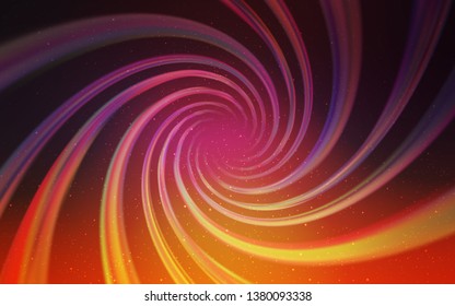 Light Pink, Yellow vector template with space stars. Blurred decorative design in simple style with galaxy stars. Pattern for astrology websites.