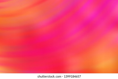 Light Pink, Yellow vector template with curved lines. A completely new colorful illustration in simple style. A completely new design for your business.