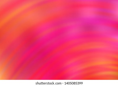 Light Pink, Yellow vector template with wry lines. Colorful geometric sample with gradient lines.  Abstract style for your business design.