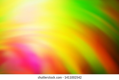 Light Pink, Yellow vector template with lines. A circumflex abstract illustration with gradient. Pattern for your business design.