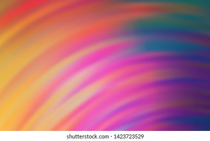 Light Pink, Yellow vector template with lines. Colorful illustration in simple style with gradient. The best colorful design for your business.