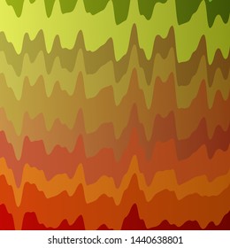 Light Pink, Yellow vector template with curved lines. Colorful abstract illustration with gradient curves. Pattern for websites, landing pages.