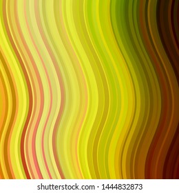 Light Pink, Yellow vector template with lines. Colorful illustration in circular style with lines. Pattern for websites, landing pages.