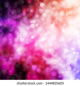 Light Pink, Yellow vector template with circles. Abstract decorative design in gradient style with bubbles. New template for your brand book.