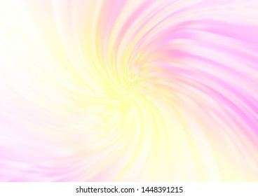 Light Pink, Yellow vector template with lava shapes. Brand new colored illustration in marble style with gradient. Textured wave pattern for backgrounds.