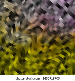 Light Pink, Yellow vector template with wry lines. Colorful illustration in circular style with lines. Pattern for websites, landing pages.