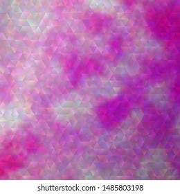 Light Pink, Yellow vector template with crystals, triangles. Decorative design in abstract style with triangles. Pattern for commercials.