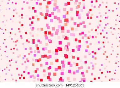 Light Pink, Yellow vector template with rhombus. Decorative design in abstract style with rectangles. Modern template for your landing page.