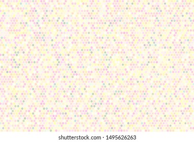 Light Pink, Yellow vector template with circles. Blurred bubbles on abstract background with colorful gradient. Design for posters, banners.