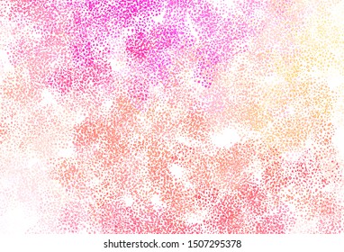 Light Pink, Yellow vector template with chaotic shapes. Colorful chaotic forms with gradient in modern style. Simple design for your web site.
