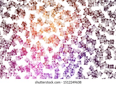 Light Pink, Yellow vector template with chaotic shapes. Modern abstract illustration with colorful random forms. Best smart design for your business.