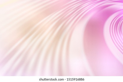 Light Pink, Yellow vector template with lines. Modern gradient abstract illustration with bandy lines. Template for cell phone screens.