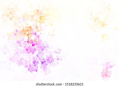 Light Pink, Yellow vector template with chaotic shapes. Simple colorful illustration with abstract gradient shapes. Best smart design for your business.