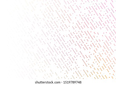 Light Pink, Yellow vector template with circles. Blurred bubbles on abstract background with colorful gradient. Design for posters, banners.