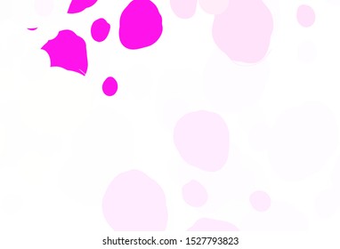 Light Pink, Yellow vector template with circles. Modern abstract illustration with colorful water drops. Design for your business advert.