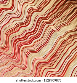 Light Pink, Yellow vector template with wry lines. Abstract illustration with gradient bows. Pattern for websites, landing pages.