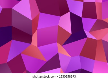 Light Pink, Yellow vector template with rhombus. Beautiful illustration with rectangles and squares. Pattern can be used for websites.