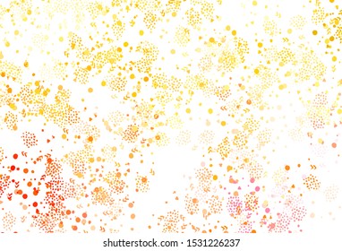 Light Pink, Yellow vector template with chaotic shapes. Illustration with colorful gradient shapes in abstract style. Simple design for your web site.