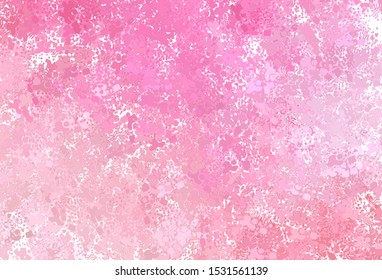 Light Pink, Yellow vector template with chaotic shapes. Decorative design in abstract style with random forms. Simple design for your web site.