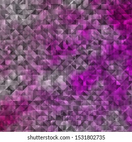 Light Pink, Yellow vector template with crystals, triangles. Triangles on abstract background with colorful gradient. Template for landing pages.