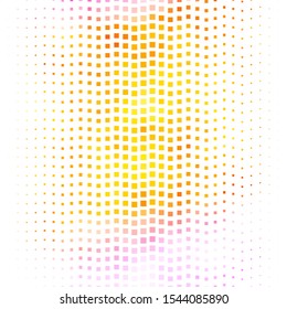 Light Pink, Yellow vector template in rectangles. New abstract illustration with rectangular shapes. Best design for your ad, poster, banner.