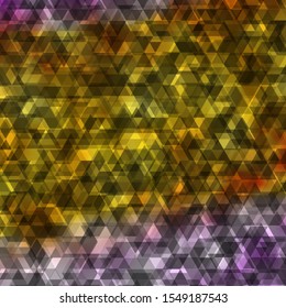 Light Pink, Yellow vector template with lines, triangles. Illustration with colorful gradient triangles. Design for your promotions.