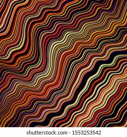 Light Pink, Yellow vector template with curved lines. Colorful illustration in simple style with gradient. Abstract design for your web site.
