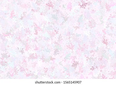 Light Pink, Yellow vector template with chaotic shapes. Decorative design in abstract style with random forms. Modern design for your business card.