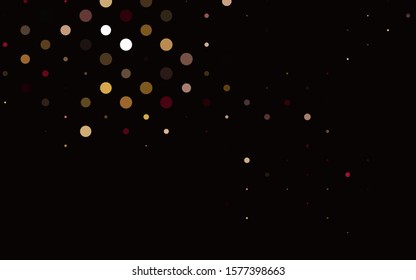 Light Pink, Yellow vector template with circles. Abstract illustration with colored bubbles in nature style. Pattern for ads, leaflets.