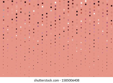 Light Pink, Yellow vector template with square style. Modern abstract illustration with colorful rectangles. Pattern for websites, landing pages.