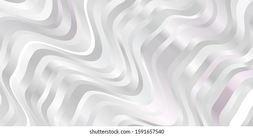 Light Pink, Yellow vector template with wry lines. Illustration in abstract style with gradient curved.  Design for your business promotion.