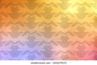 Light Pink, Yellow vector template with bent lines. Brand new colorful illustration in simple style. Abstract design for your web site.
