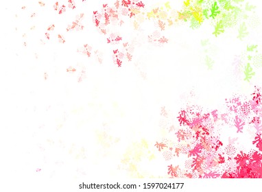 Light Pink, Yellow vector template with chaotic shapes. Colorful chaotic forms with gradient in modern style. Best smart design for your business.