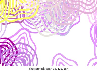 Light Pink, Yellow vector template with lines. Creative illustration in halftone style with gradient. The best colorful design for your business.