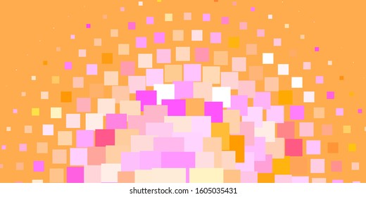 Light Pink, Yellow vector template with rectangles. New abstract illustration with rectangular shapes. Modern template for your landing page.