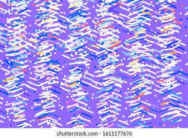 Light Pink, Yellow vector template with repeated sticks. Glitter abstract illustration with colorful sticks. Template for your beautiful backgrounds.
