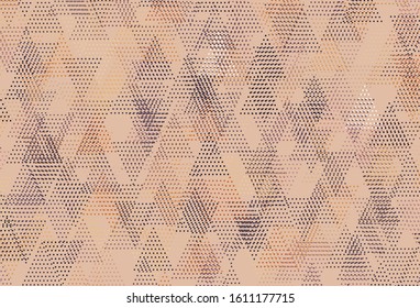 Light Pink, Yellow vector template with crystals, circles. Illustration with set of colorful circles, triangles. Best design for poster, banner.