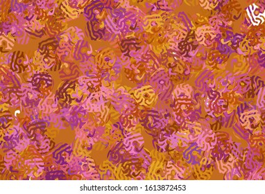 Light Pink, Yellow vector template with chaotic shapes. Simple colorful illustration with abstract gradient shapes. Simple design for your web site.