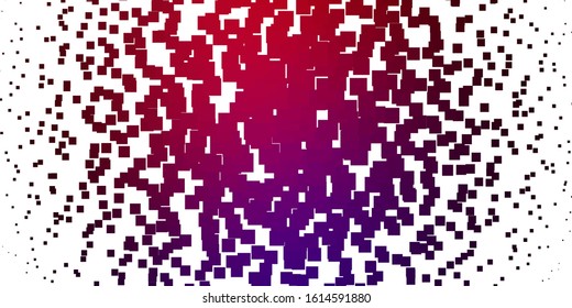 Light Pink, Yellow vector template in rectangles. Rectangles with colorful gradient on abstract background. Design for your business promotion.